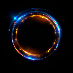 Abstract background. luminous swirling. Elegant glowing circle. .Sparking particle. Space tunnel. Glossy jellyfish. Colorful ellipse. Glint sphere