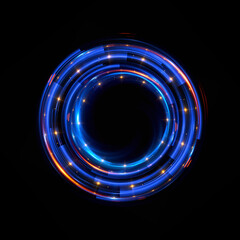 Abstract background. luminous swirling. Elegant glowing circle. .Sparking particle. Space tunnel. Glossy jellyfish. Colorful ellipse. Glint sphere