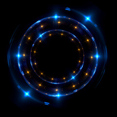 Abstract background. luminous swirling. Elegant glowing circle. .Sparking particle. Space tunnel. Glossy jellyfish. Colorful ellipse. Glint sphere