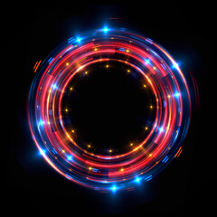 Abstract background. luminous swirling. Elegant glowing circle. .Sparking particle. Space tunnel. Glossy jellyfish. Colorful ellipse. Glint sphere