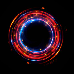Abstract background. luminous swirling. Elegant glowing circle. .Sparking particle. Space tunnel. Glossy jellyfish. Colorful ellipse. Glint sphere