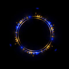Abstract background. luminous swirling. Elegant glowing circle. .Sparking particle. Space tunnel. Glossy jellyfish. Colorful ellipse. Glint sphere