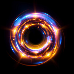 Abstract background. luminous swirling. Elegant glowing circle. .Sparking particle. Space tunnel. Glossy jellyfish. Colorful ellipse. Glint sphere