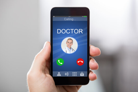 Doctor's Incoming Call On Smartphone