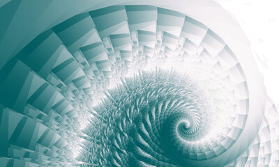 Fractal spiral - obrazy, fototapety, plakaty