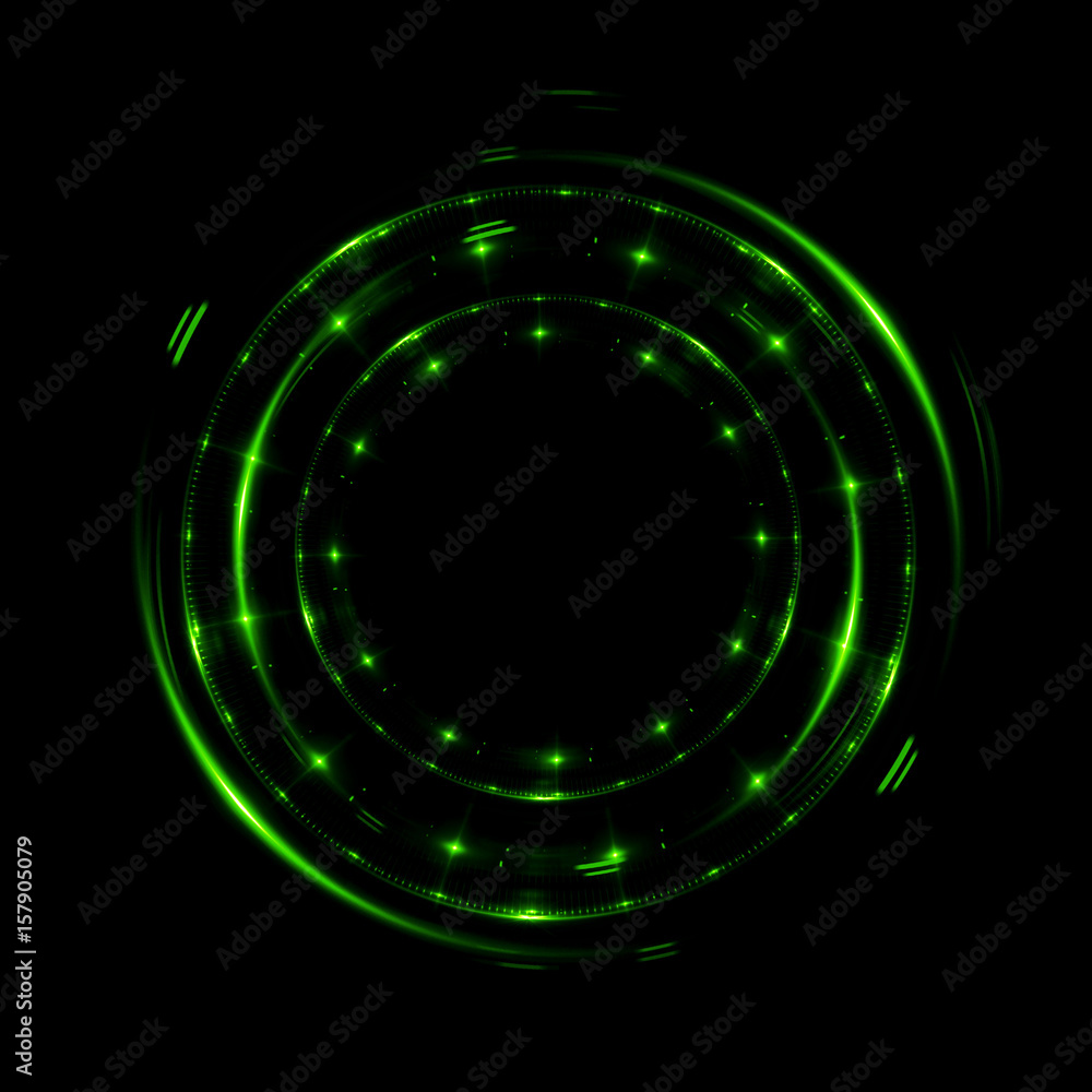Poster abstract background. luminous swirling. elegant glowing circle. .sparking particle. space tunnel. gl