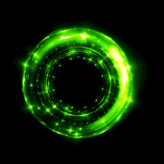 Abstract background. luminous swirling. Elegant glowing circle. .Sparking particle. Space tunnel. Glossy jellyfish. Colorful ellipse. Glint sphere