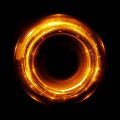 Abstract background. luminous swirling. Elegant glowing circle. .Sparking particle. Space tunnel. Glossy jellyfish. Colorful ellipse. Glint sphere