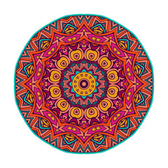 coloful round mandala design
