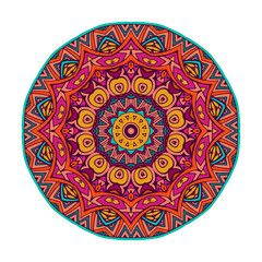 coloful round mandala design