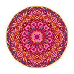 round mandala ornamental symbol