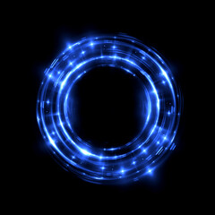 Abstract background. luminous swirling. Elegant glowing circle. .Sparking particle. Space tunnel. Glossy jellyfish. Colorful ellipse. Glint sphere