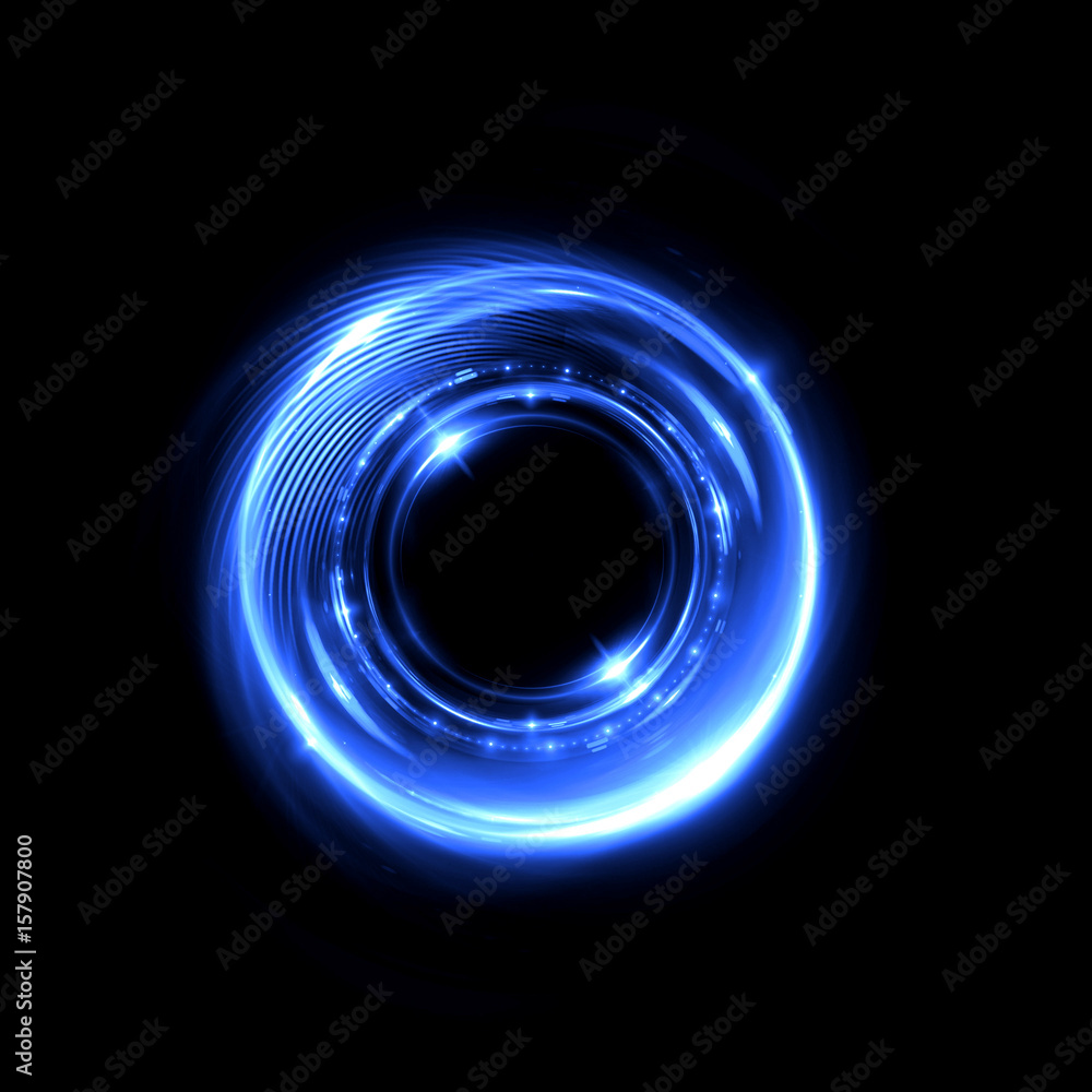 Poster abstract background. luminous swirling. elegant glowing circle. .sparking particle. space tunnel. gl