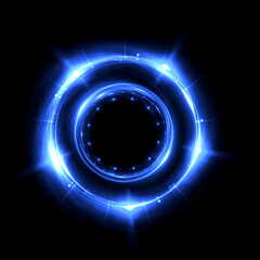 Abstract background. luminous swirling. Elegant glowing circle. .Sparking particle. Space tunnel. Glossy jellyfish. Colorful ellipse. Glint sphere