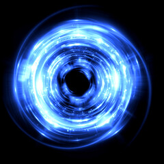 Abstract background. luminous swirling. Elegant glowing circle. .Sparking particle. Space tunnel. Glossy jellyfish. Colorful ellipse. Glint sphere