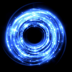 Abstract background. luminous swirling. Elegant glowing circle. .Sparking particle. Space tunnel. Glossy jellyfish. Colorful ellipse. Glint sphere