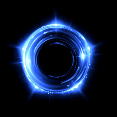 Abstract background. luminous swirling. Elegant glowing circle. .Sparking particle. Space tunnel. Glossy jellyfish. Colorful ellipse. Glint sphere