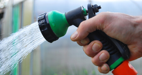Watering the garden