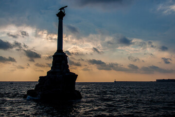 Sevastopol. A monument to sunken ships