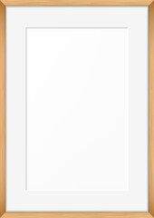 Blank picture frame. Vector template