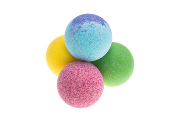 Colour bath bombs