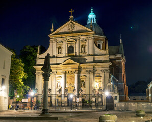 Fototapeta na wymiar Church of Saints Peter and Paul in Krakow