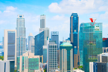 Obraz premium Singapore Downtown business architecture