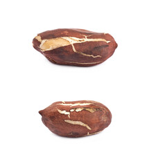 Peeled peanut isolated