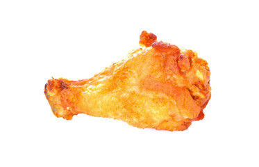 Fried chicken on a white background