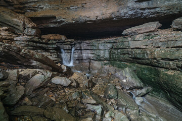 Cave waterfall 