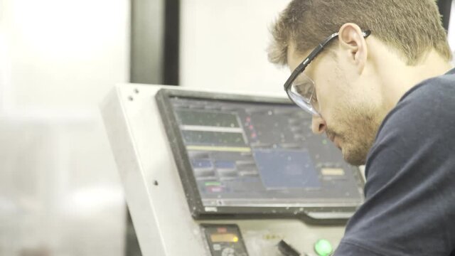 Man working in factory