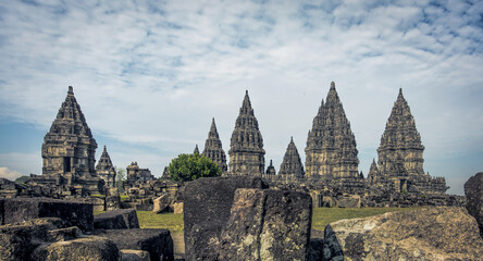Obraz premium Prambanan temple Sunny Morning