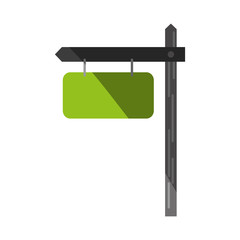 wooden sign icon image vector illustration design 