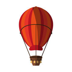 Naklejka premium hot air balloon icon image vector illustration design 