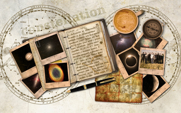 Diary of astronomical observations background