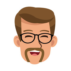 tourist man avatar character portrait image vector illustration