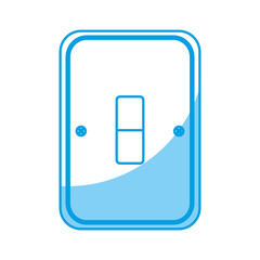electric switch icon over white background. vector illustration