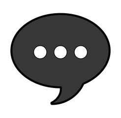 speech bubble solid icon vector graphic design