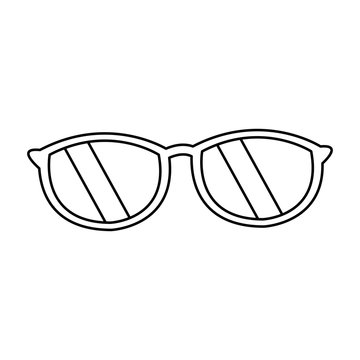 sunglasses accessory fashion travel design style vector illustration