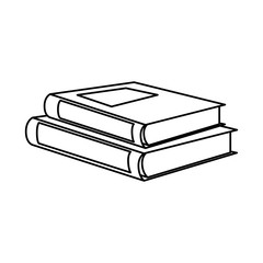 academic books icon over white background vector illustration
