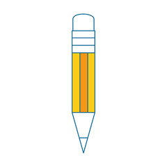 pencil utensil icon over white background vector illustration