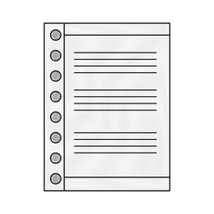 paper sheets icon over white background vector illustration