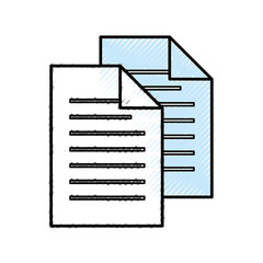 scribble blue sheet of paper vector graphic design