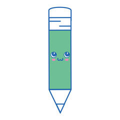 Pencil kawaii cartoon icon vector illustration graphic design
