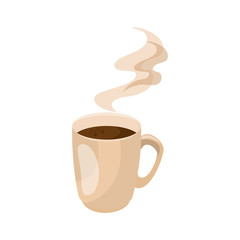coffee mug icon over white background. vector illustration
