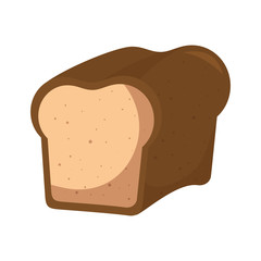 loaf icon over white background. vector illustration