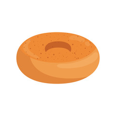sweet donut icon over white background. colorful design vector illustration