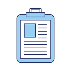 blue medical report cartoon vector graphic design