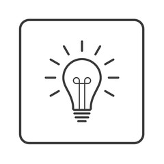 Glühbirne - Idee - Erleuchtung - Simple App Icon