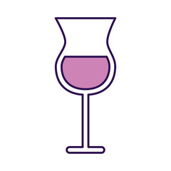 purple alcohol cup cartoon vector graphic design